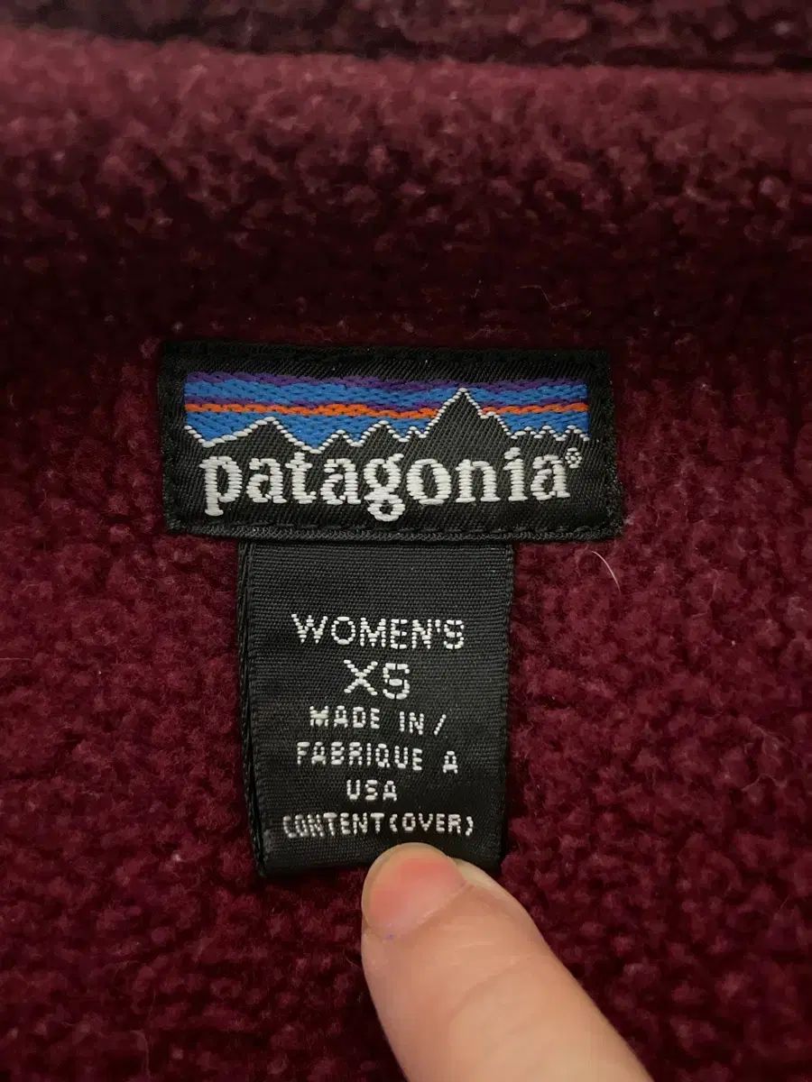 パタゴニア ヴィンテージ フリース ジャケット パープル xs レディース