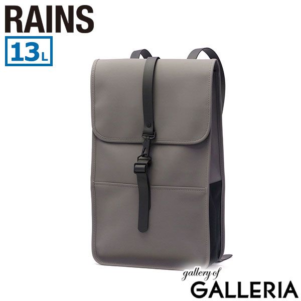 レインズ リュック メンズ レディース 黒 RAINS ビジネス カジュアル ブランド 通勤 通学 軽量 おしゃれ 撥水 B4 A4 13L Backpack 13000 Grey