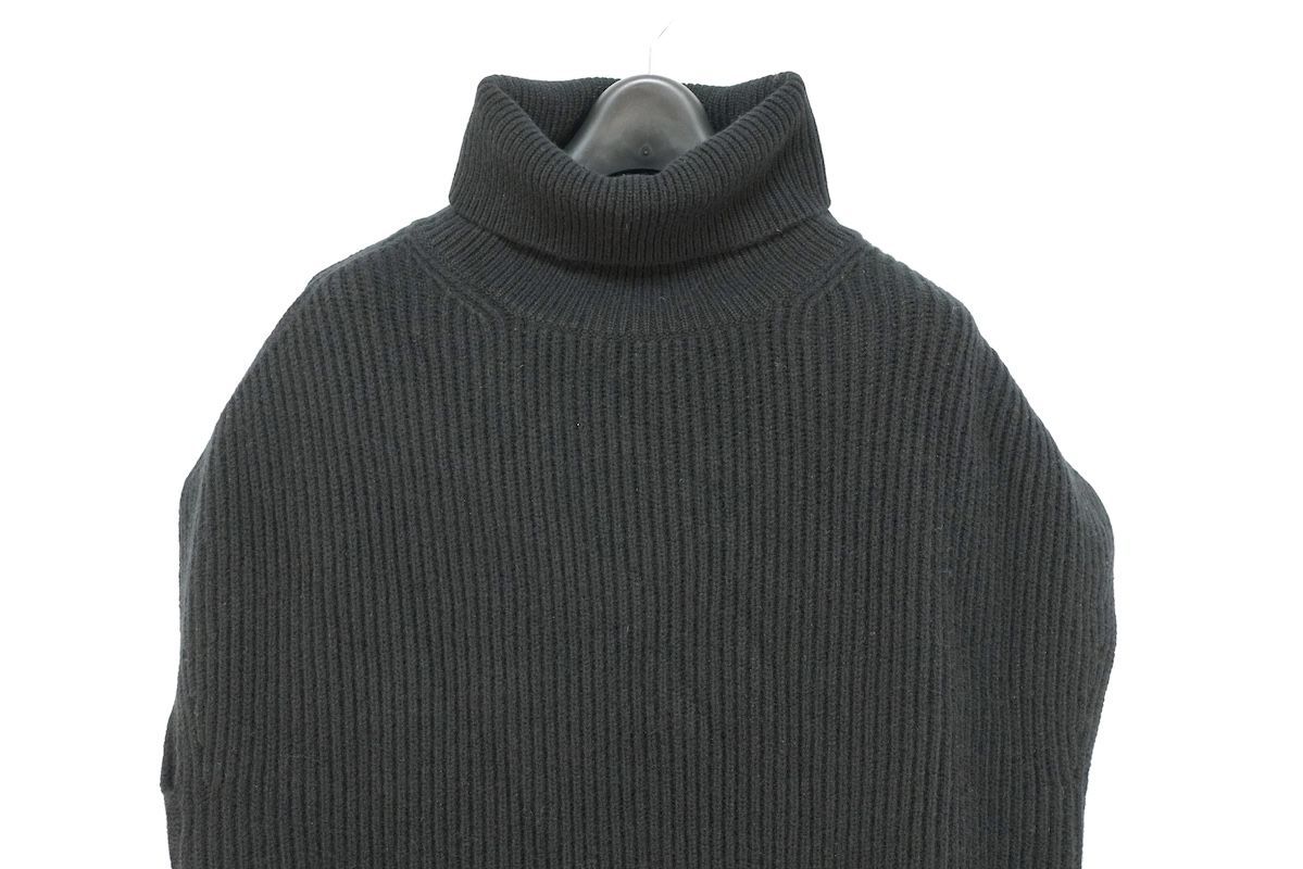 Drawer ドゥロワー ノースリーブ タートルネック ニット セーター ブラック 6518‐105‐0459