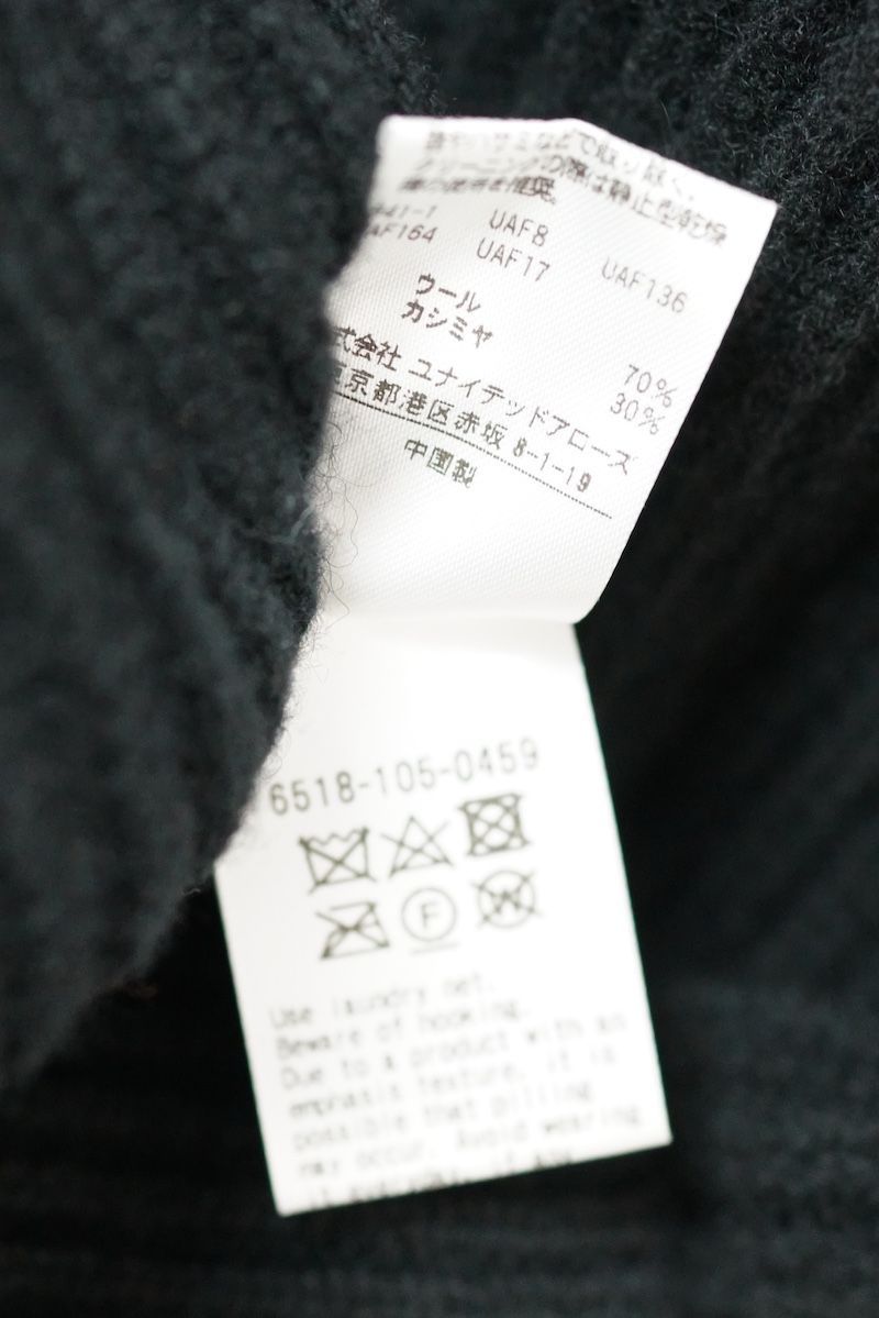  Drawer ドゥロワー ノースリーブ タートルネック ニット セーター ブラック 6518‐105‐0459 ノースリーブ ニット セーター