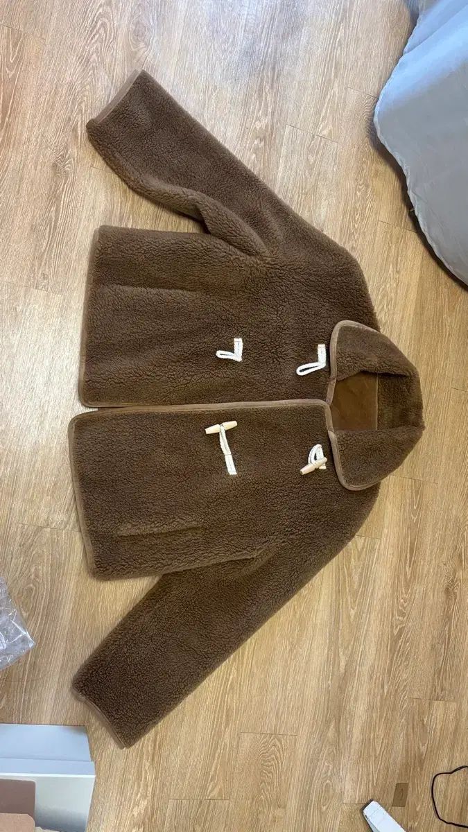 Dearest ブークレ ボア Shearling トグル ショートコート ジャケット トグルボタン