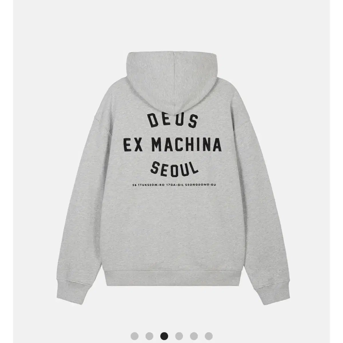 DEUS EX MACHINA デウスエクスマキナ カレッジ アドレス フードジップアップ グレー