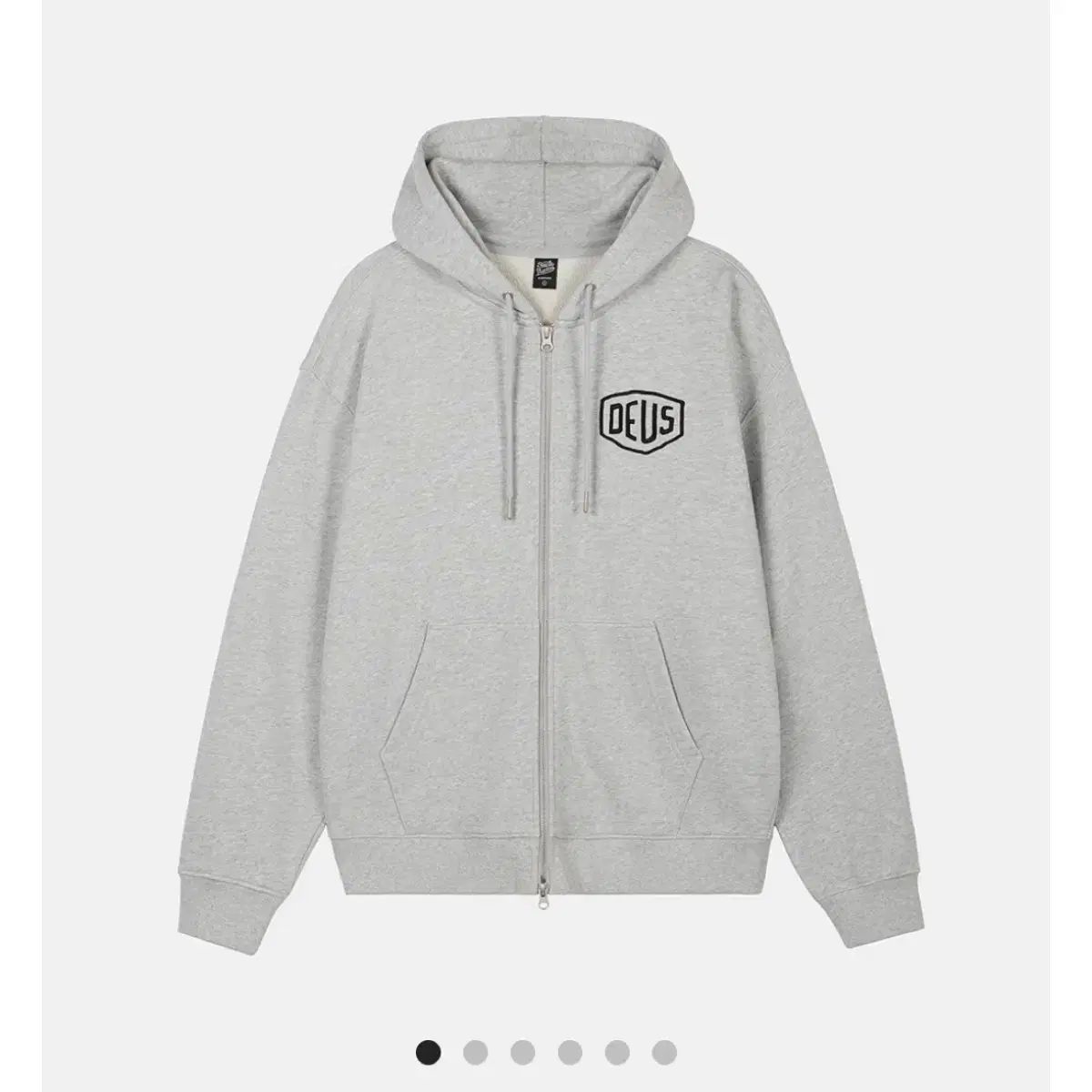 DEUS EX MACHINA デウスエクスマキナ カレッジ アドレス フードジップアップ グレー