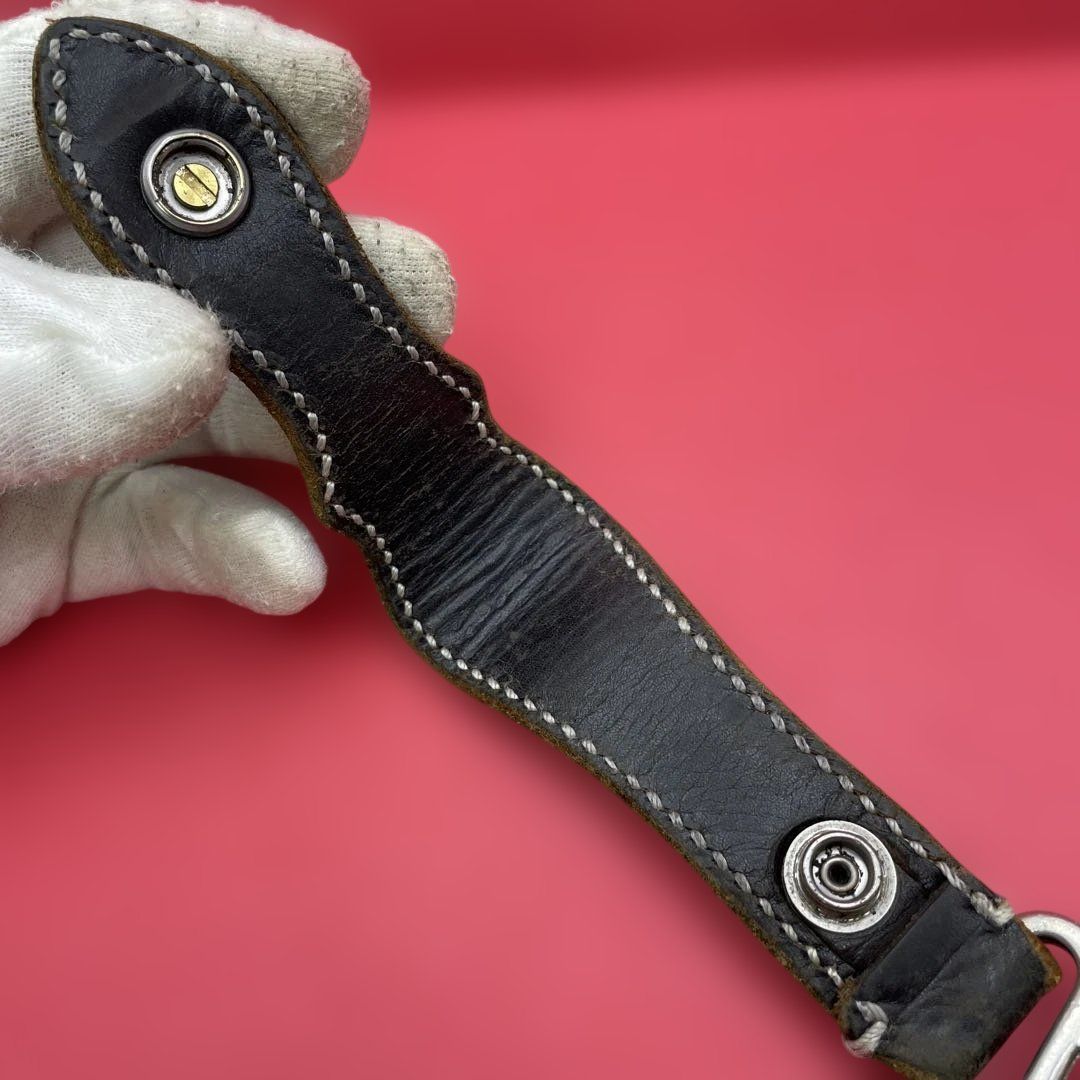 THE FLAT HEAD ベルトループキーホルダー SILVER925コンチョ 本革