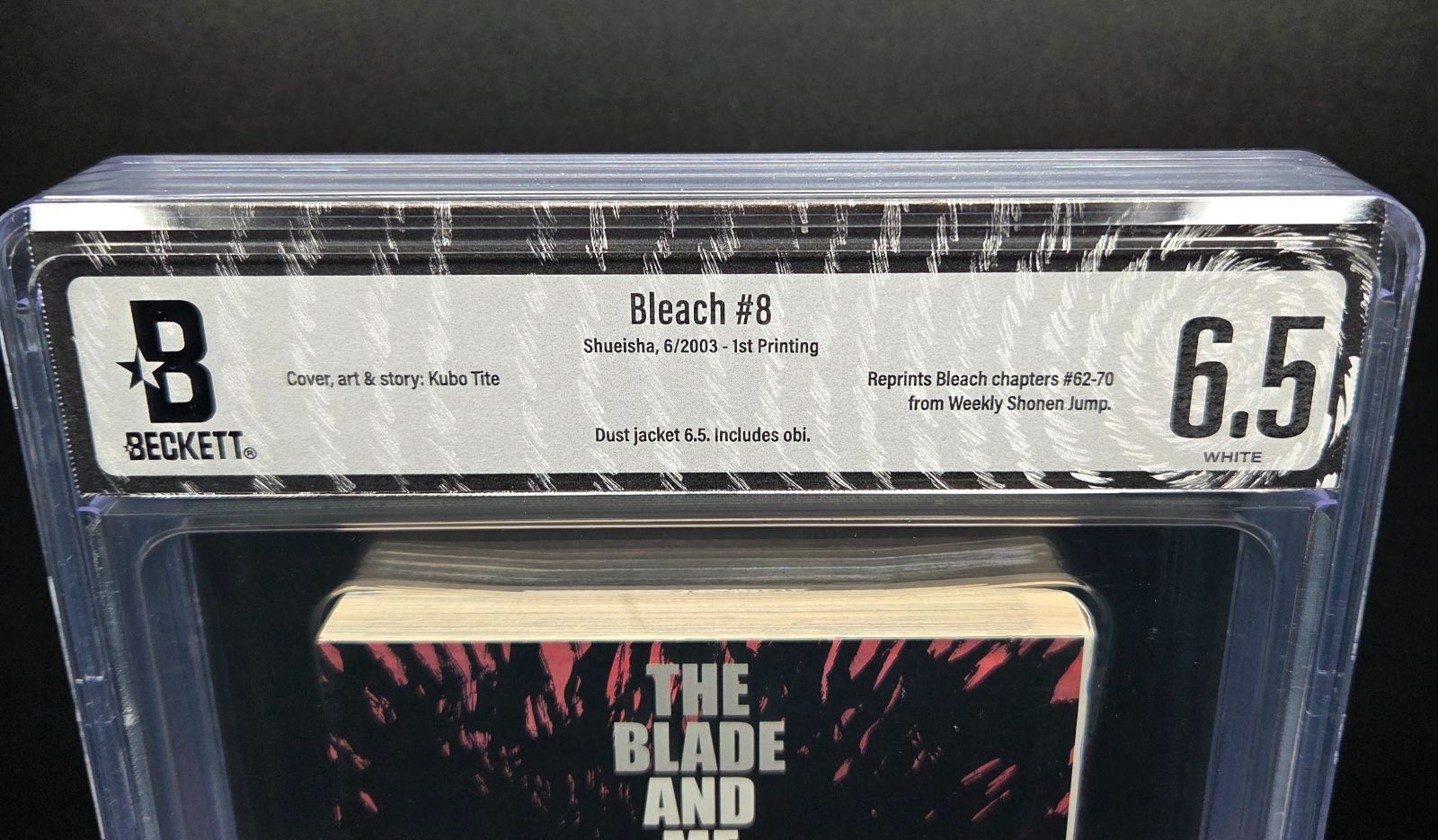 BGS 6.5 ブリーチ BLEACH 8巻 Vol.8 初版 1 st Printing Beckett ベケット Graded マンガ Manga Book 鑑定済 漫画 JUMP 週刊少年ジャンプ 帯 Obi