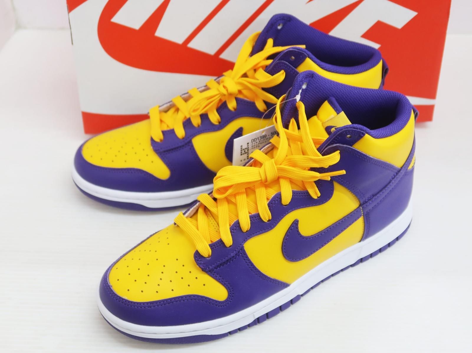2401 NIKE ナイキ DUNK HIGH RETRO LAKERS ダンク ハイ レトロ DD 1399 500 スニーカー 28㎝