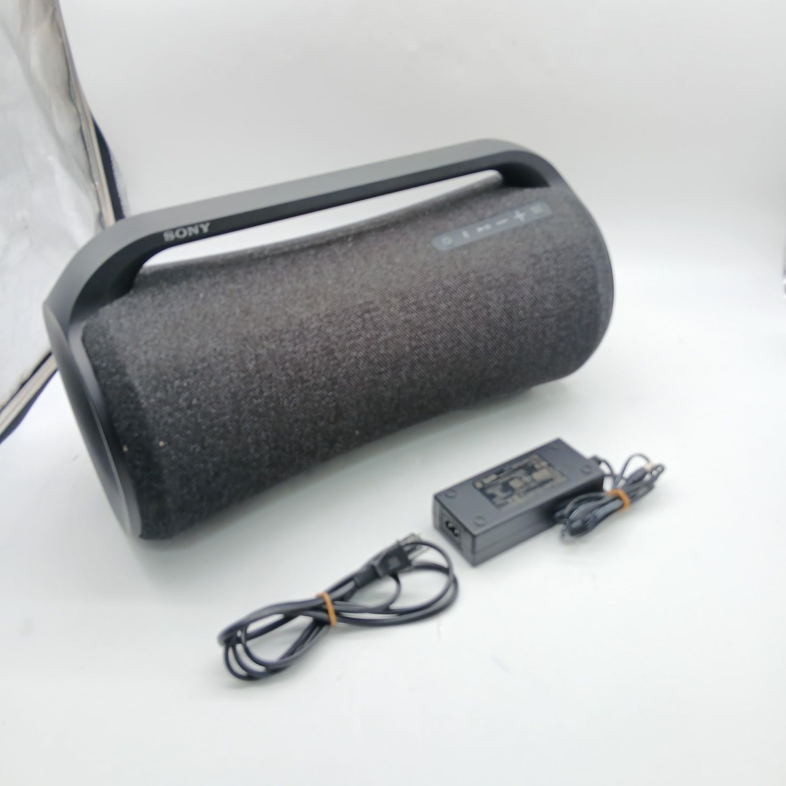 No.4537 ソニー 重低音スピーカー SRS-XG 500 2021年モデル パッシブラジエーター搭載 防水 防塵IP 66 バッテリー駆動 マイク端子 ギター端子搭載 ブラック