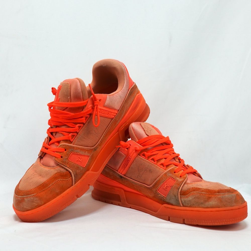 ⭐️美品⭐ルイヴィトン LV トレイナーライン モノグラム オレンジ 緑 28cm LOUISVUITTON ルイヴィトン LV トレイナー ライン スニーカー