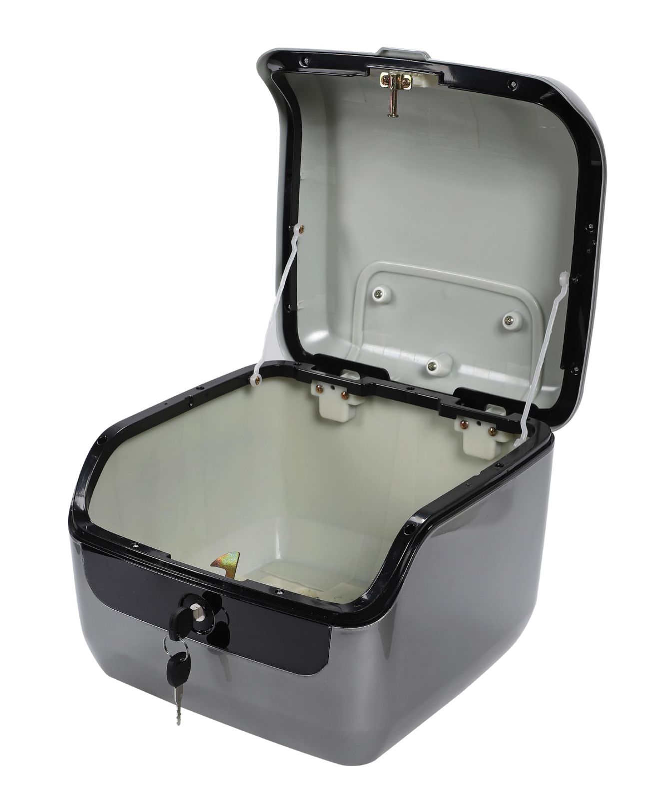 YU-YU] バイク リアボックス 大容量 ABS 取付ベース 鍵2本 5色 全車種