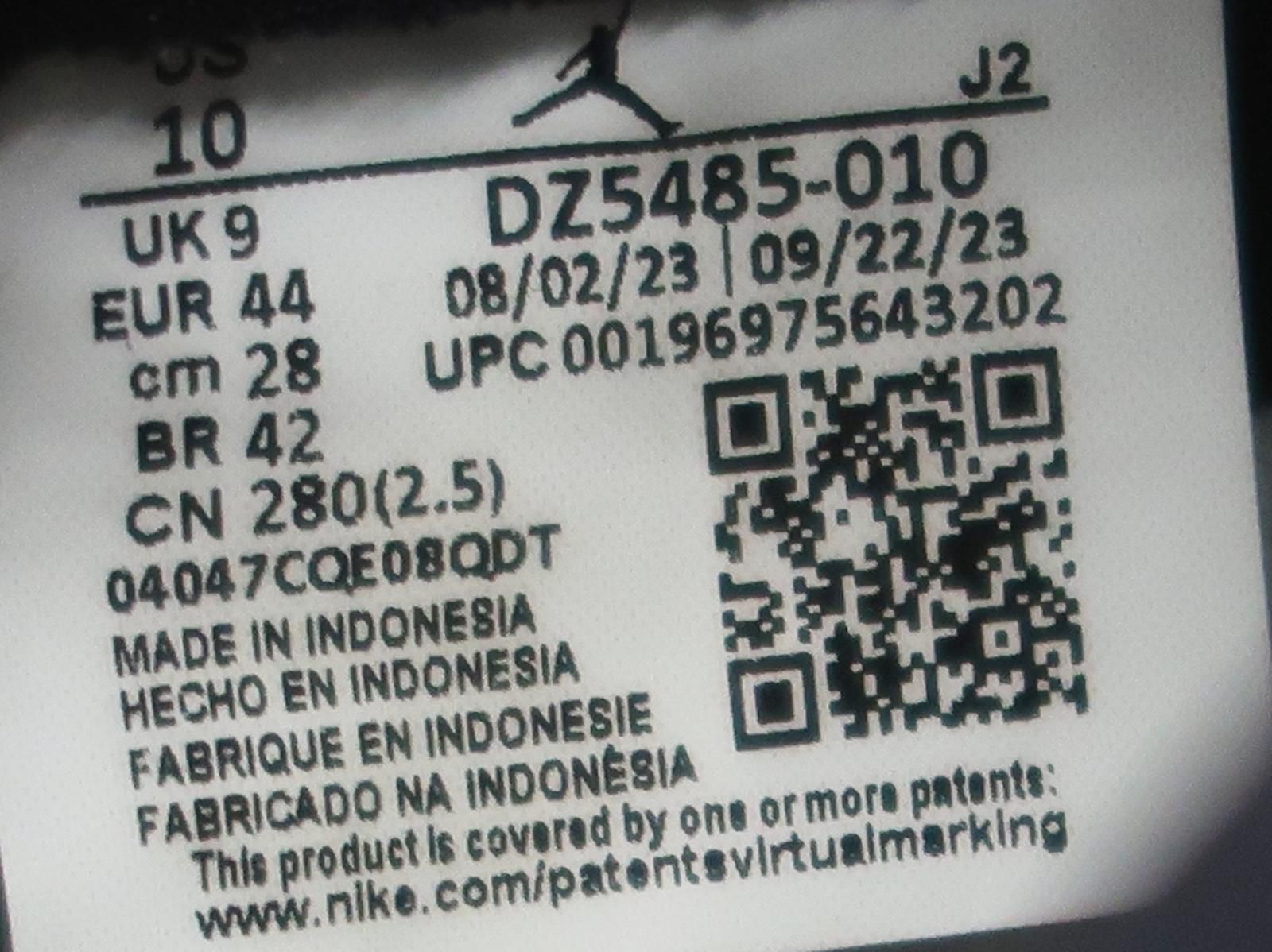  2375 NIKE ナイキ AIR JORDAN 1 RETRO HIGH OG エア ジョーダン レトロ ハイ DZ 5485 010 スニーカー 28㎝ スニーカー 靴