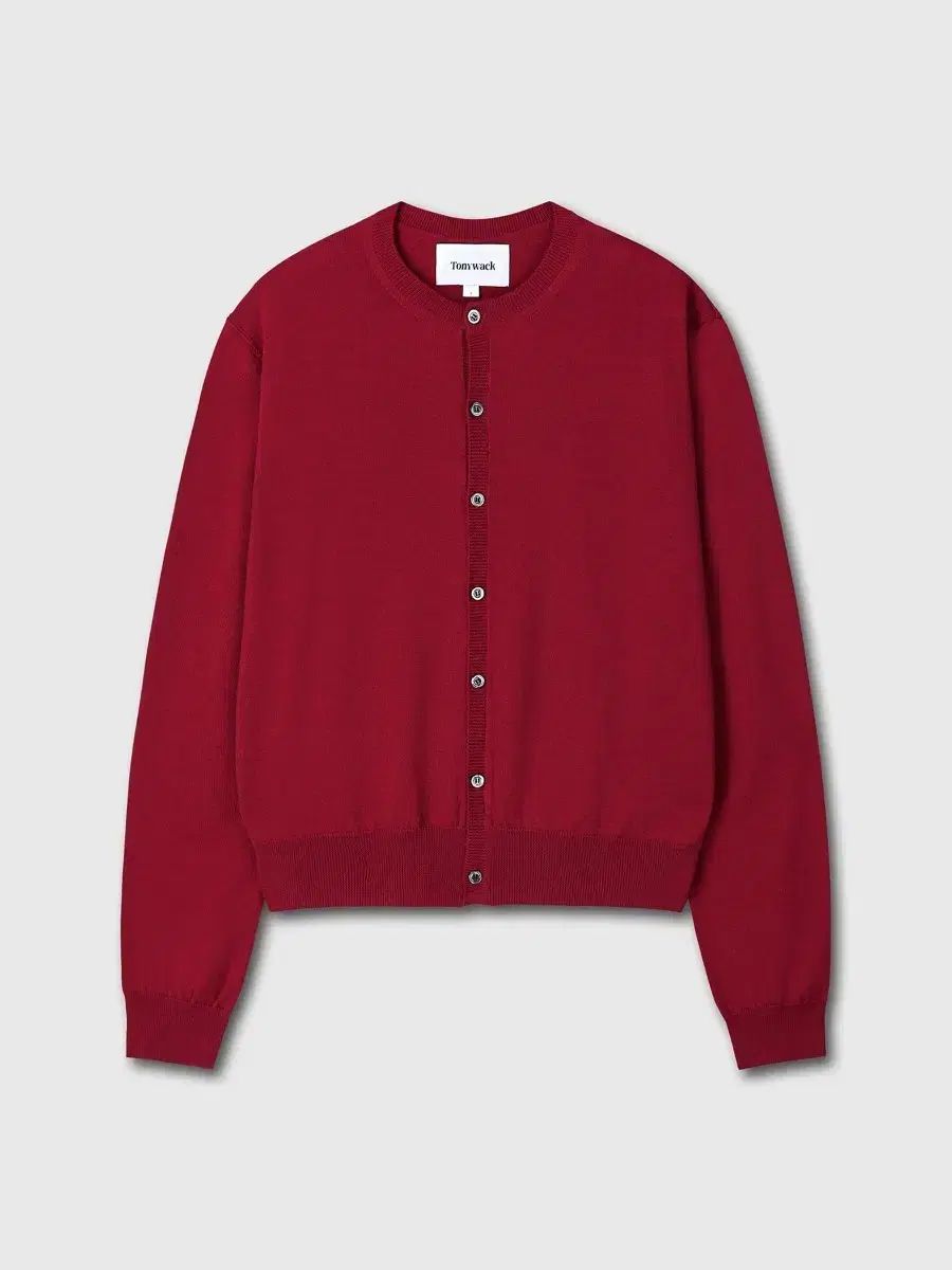 Tonywack SUPER パイナップル ウール クルーネック カーディガン レッド XL