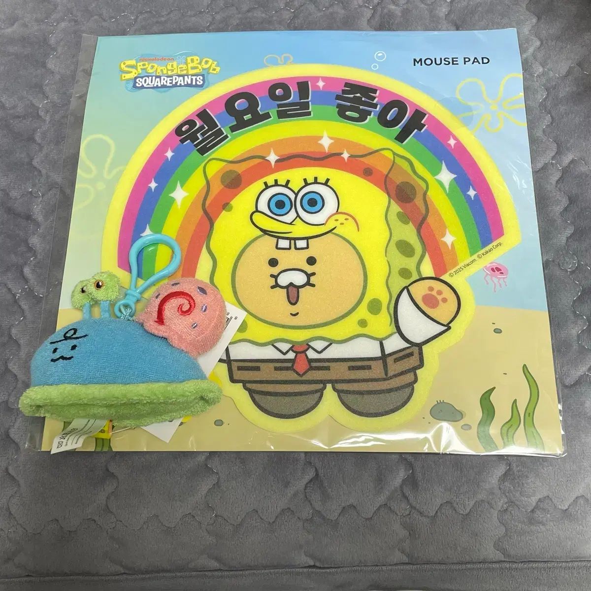 得価，正規品 カカオフレンズ スポンジボブ マウスパッド ピンピン 人形 その他ノートPCアクセサリー