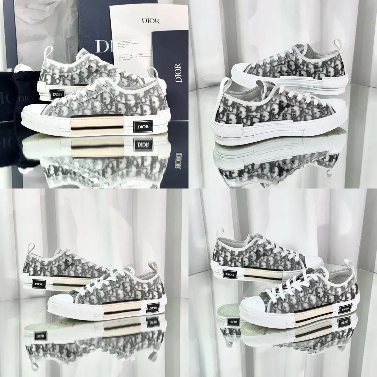 25 FW ディオール B 23 オブリーク ロートップ スニーカー