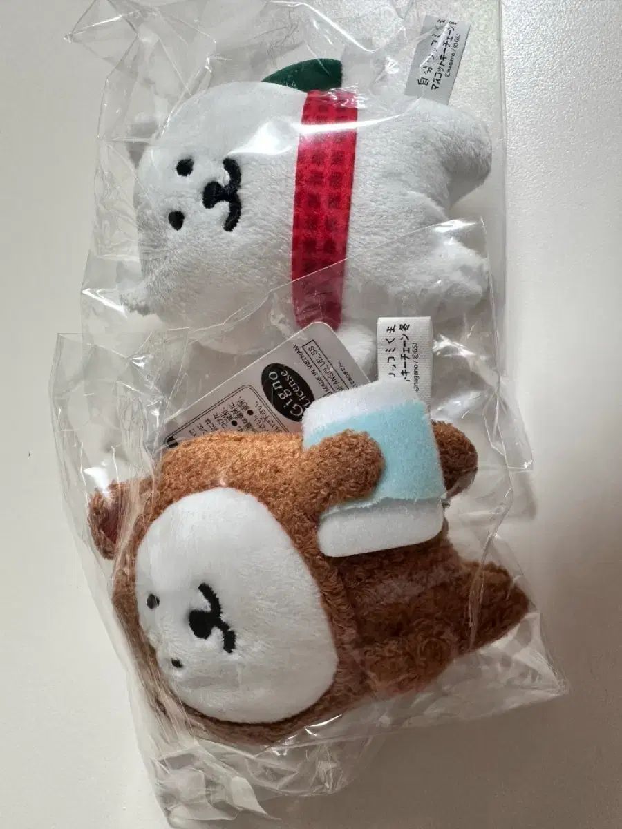 自分ツッコミくま 冬シリーズ 枕くま マフラーくま