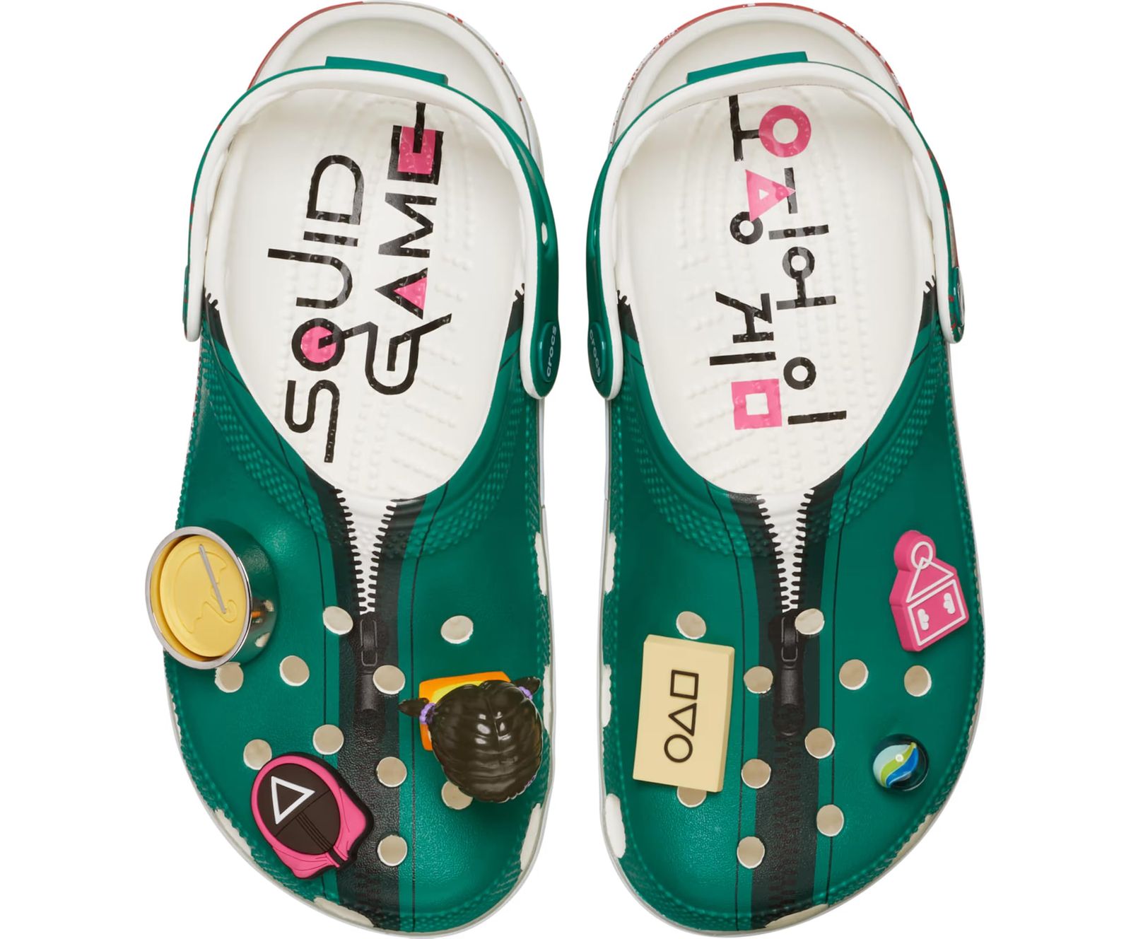 Crocs クロックス 男女兼用 大人用 イカゲーム クラシック クロッグ マルチ 8 Women 6 Men Free Size