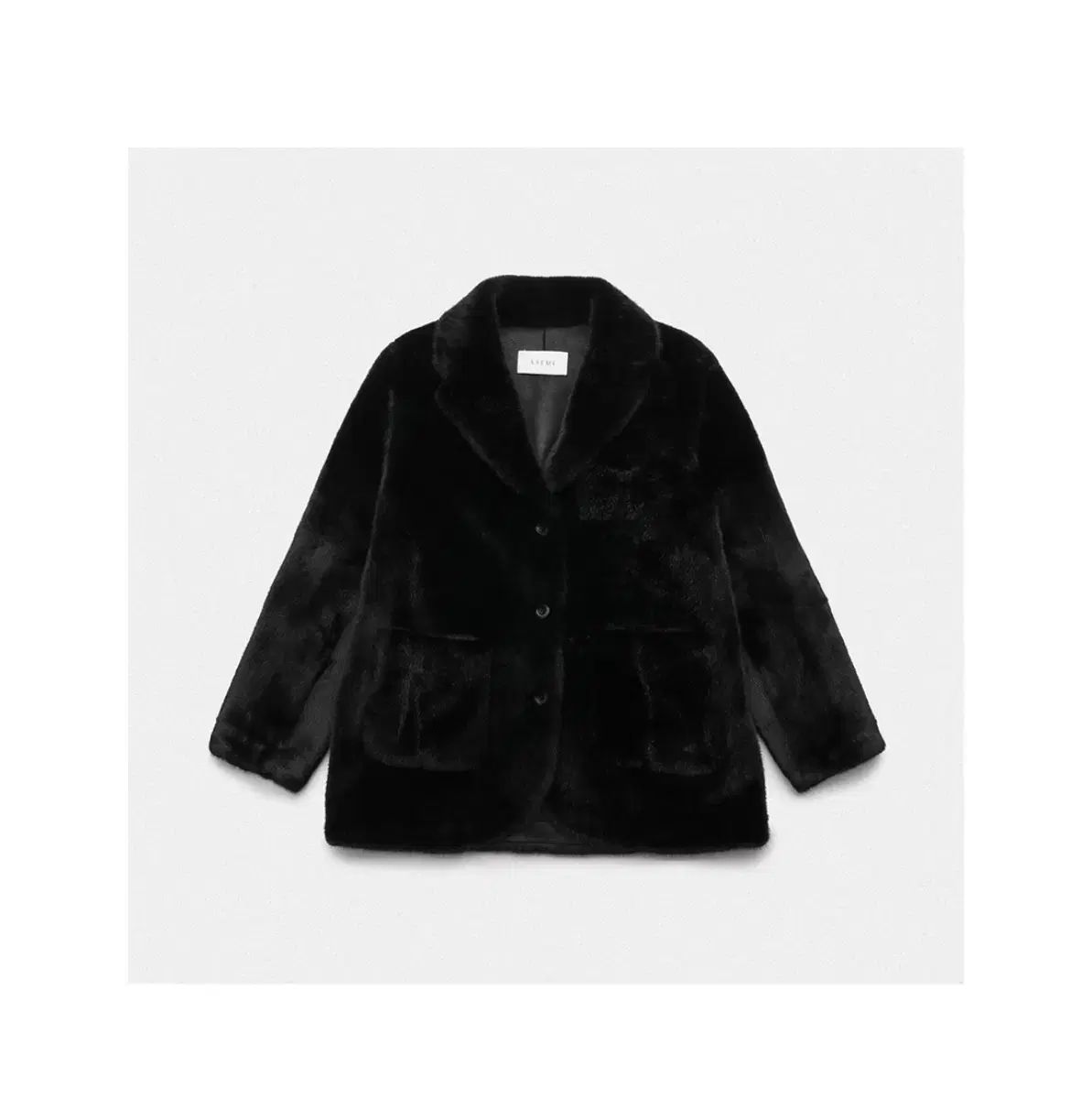 フェイクファー ジャケット BK Calvin Klein