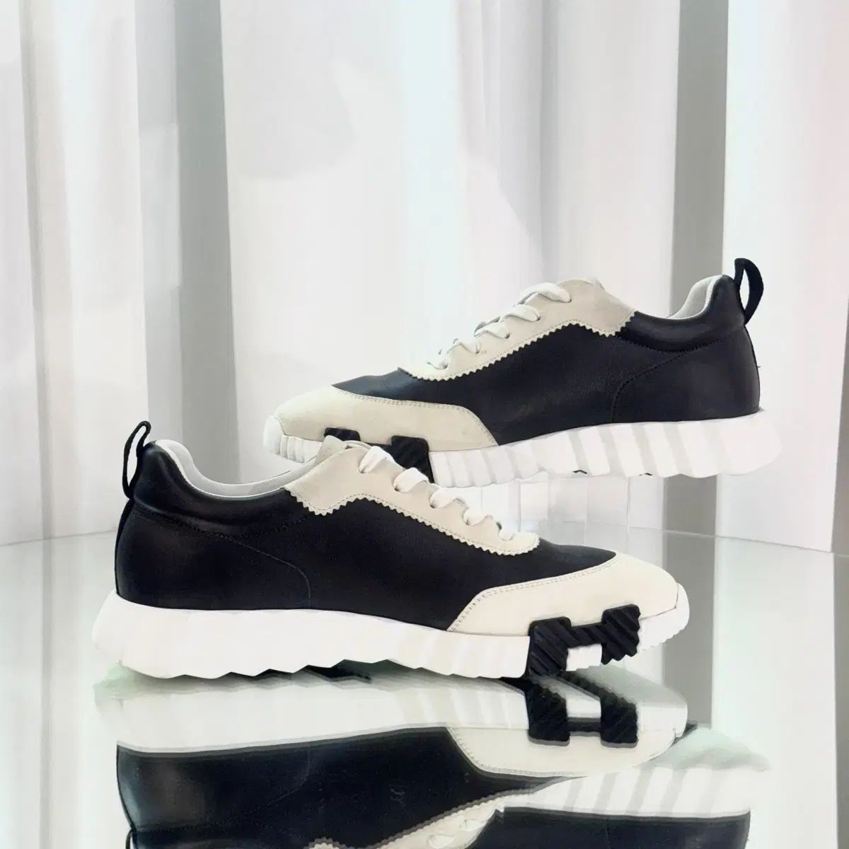  Hermes エルメス バウンシング カーフスキン スウェード スニーカー スニーカー 靴