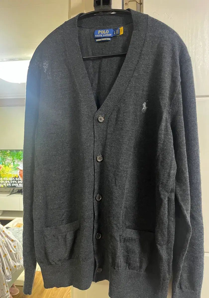ポロラルフローレン ウール カーディガン QR認証あり