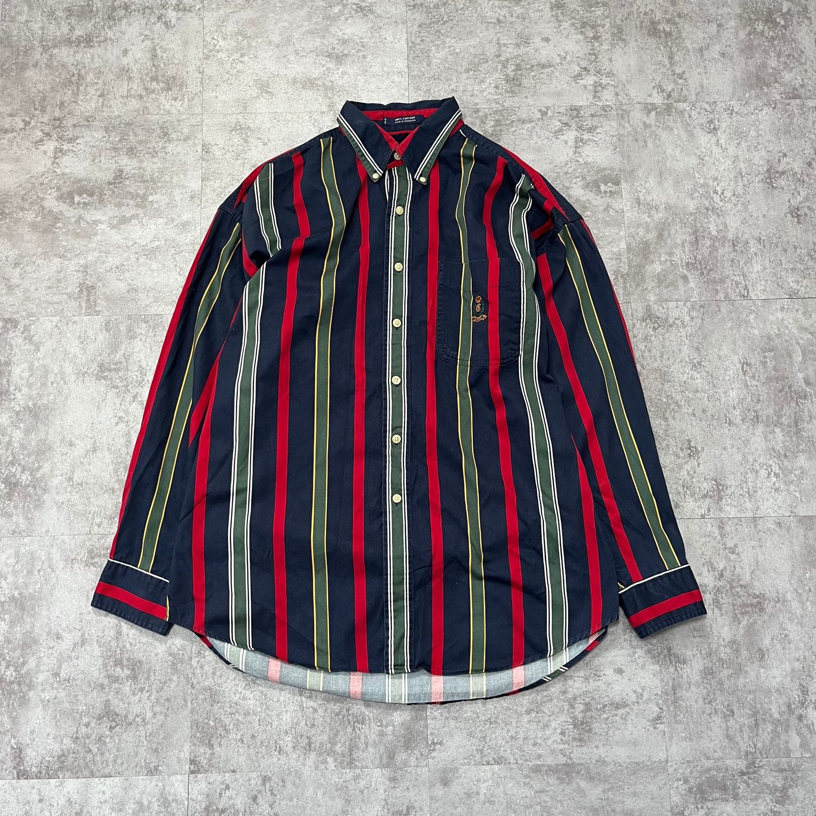 CHAPS RALPH LAUREN トラッド感漂う最高配色ストライプシャツ