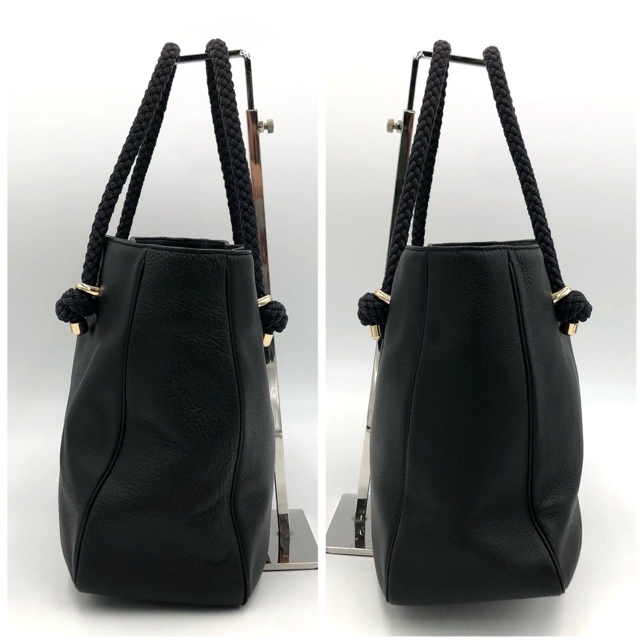 ケイトスペード トートバッグ 黒 レザー 本革 A4収納可 ブラック kate