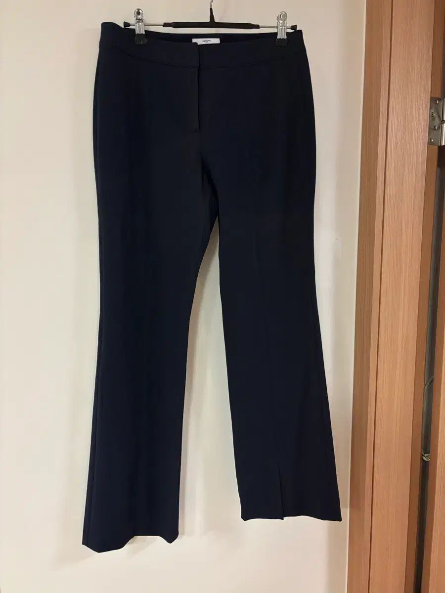 ハンサム オブジェ スリット ストレッチ スラックス パンツ 面接 スーツ 出勤ルック マネー ルック