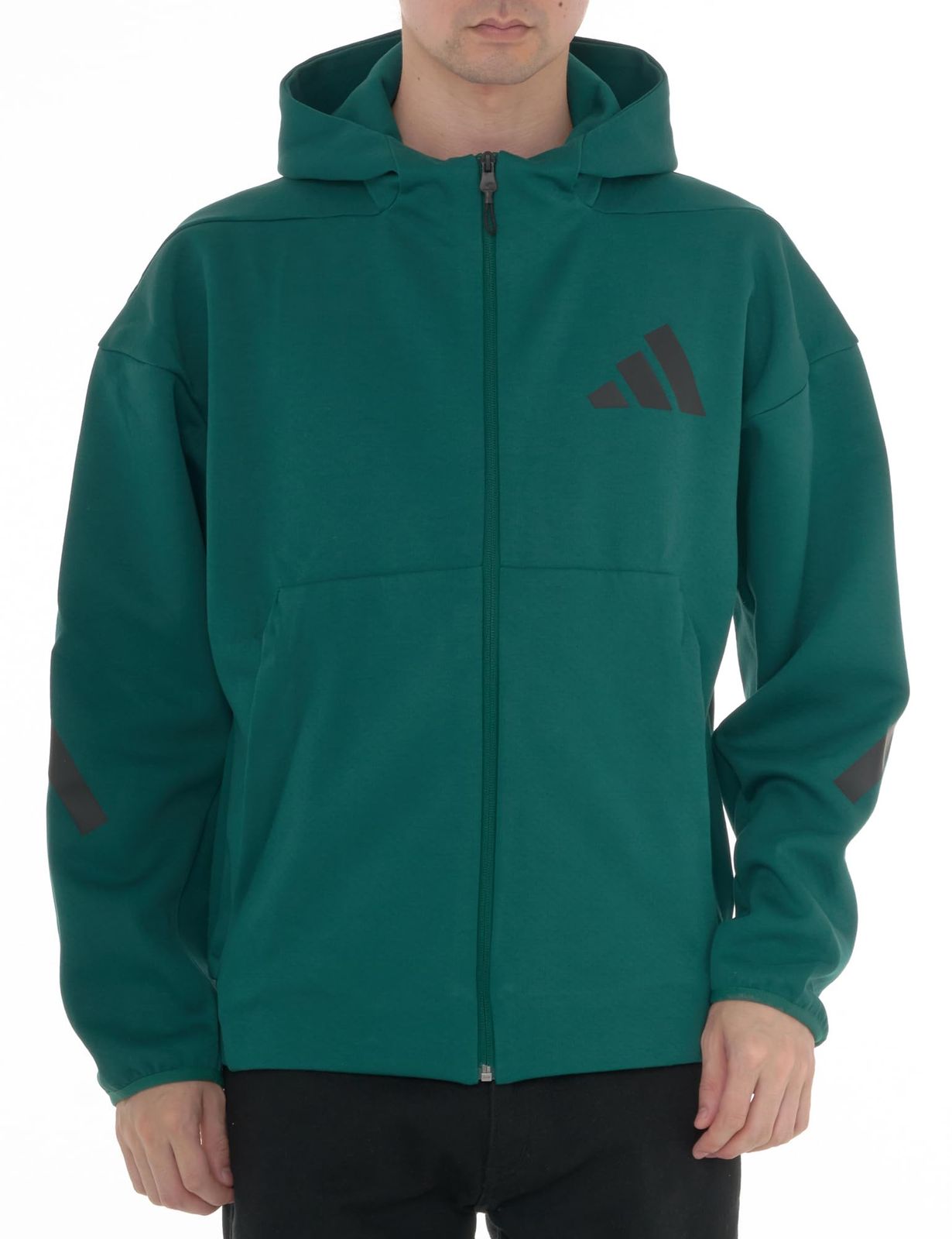 アディダス スウェット パーカー Z N E フルジップ フード付きトラックジャケット KTJ 50 メンズ カレッジグリーン JF 6539 J L