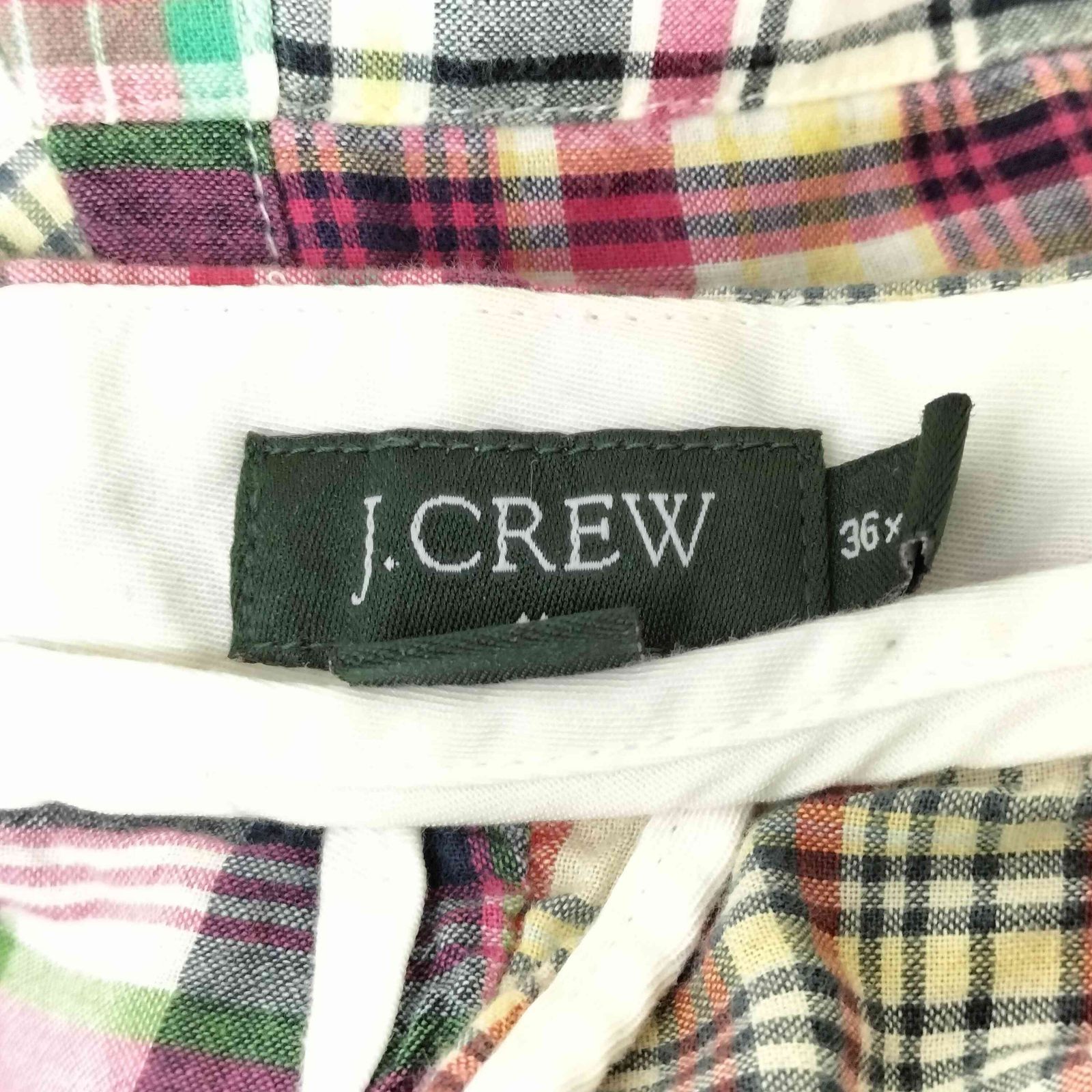 ジェイクルー J.CREW パッチワークチェックパンツ メンズ 36/30 - メルカリ