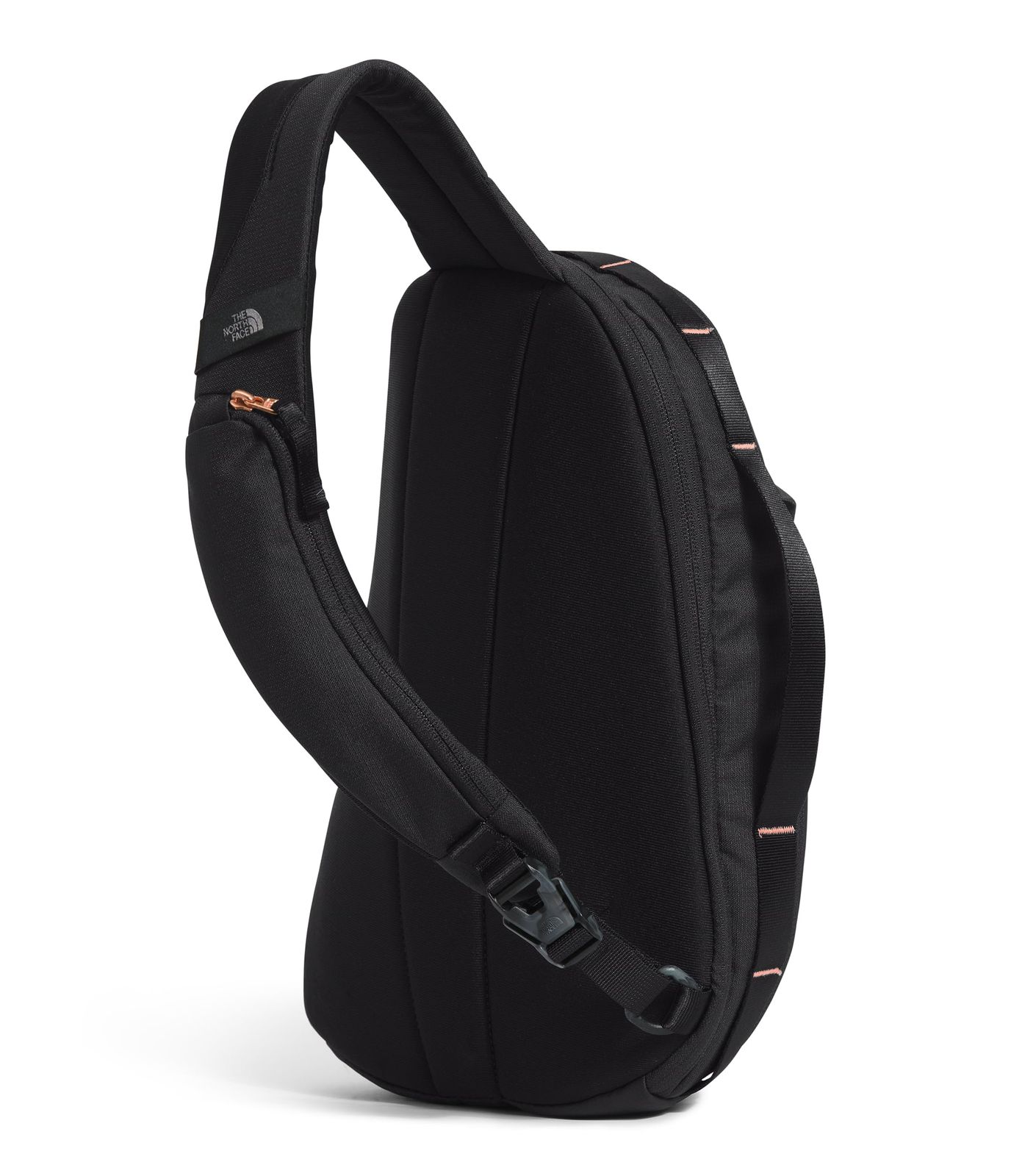 THE NORTH FACE レディース Isabella SIing スリムキャリークロスボディバッグ 大きなメインコンパートメント付き 撥水 Tnf ブラッ ブラックライトヘザー バーントコーラルメタリック-NPF Free Size