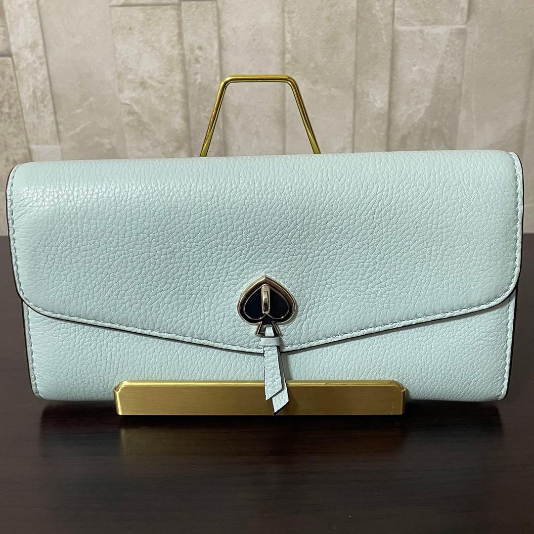 kate spade 長財布 ブルーグロウ 水色系