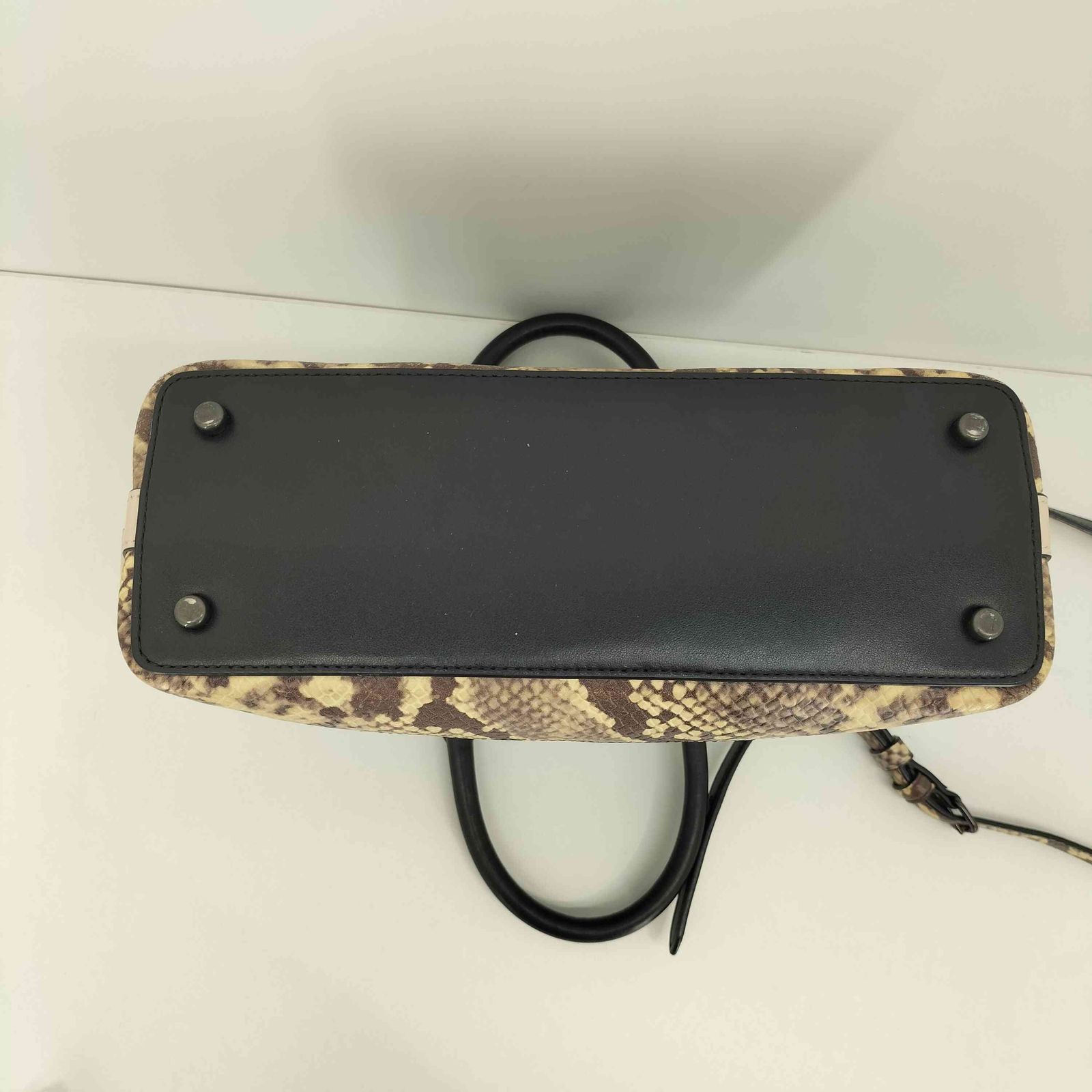コーチ COACH SIERRA SATCHEL WITH SNAKE EMBOSSED LEATHER TRIM 