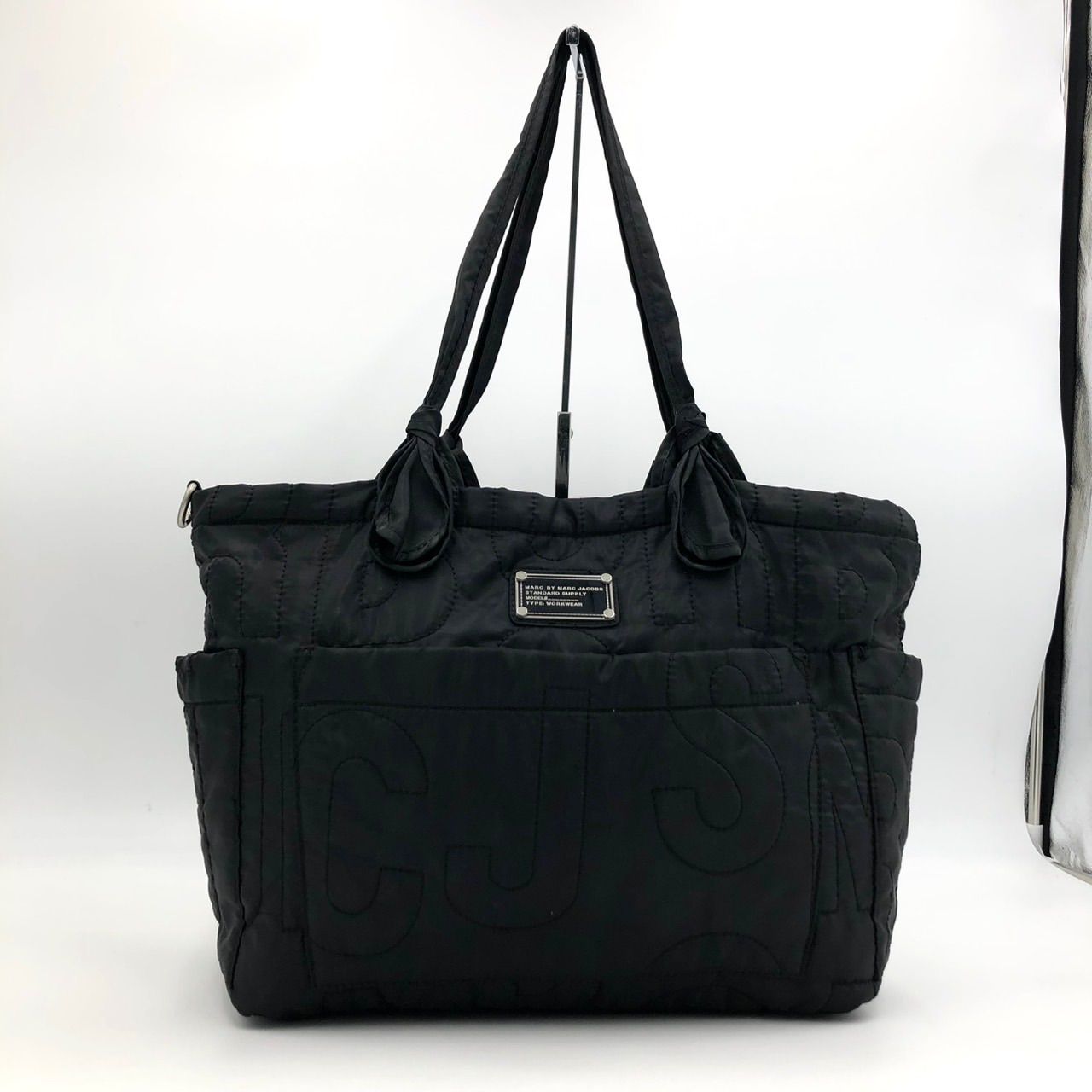 マークバイマークジェイコブス トートバッグ キルティング 黒 ブラック