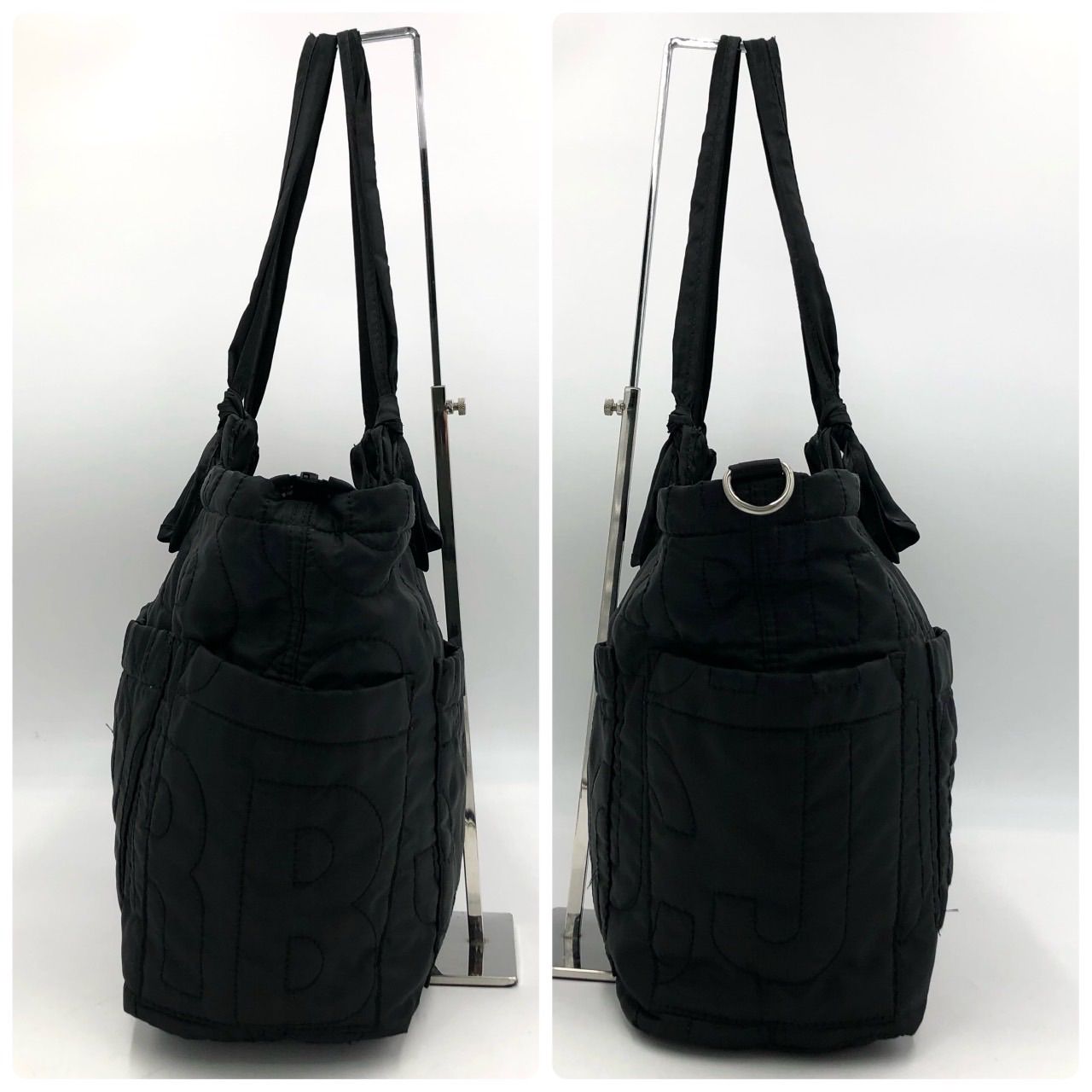 マークバイマークジェイコブス トートバッグ キルティング 黒 ブラック