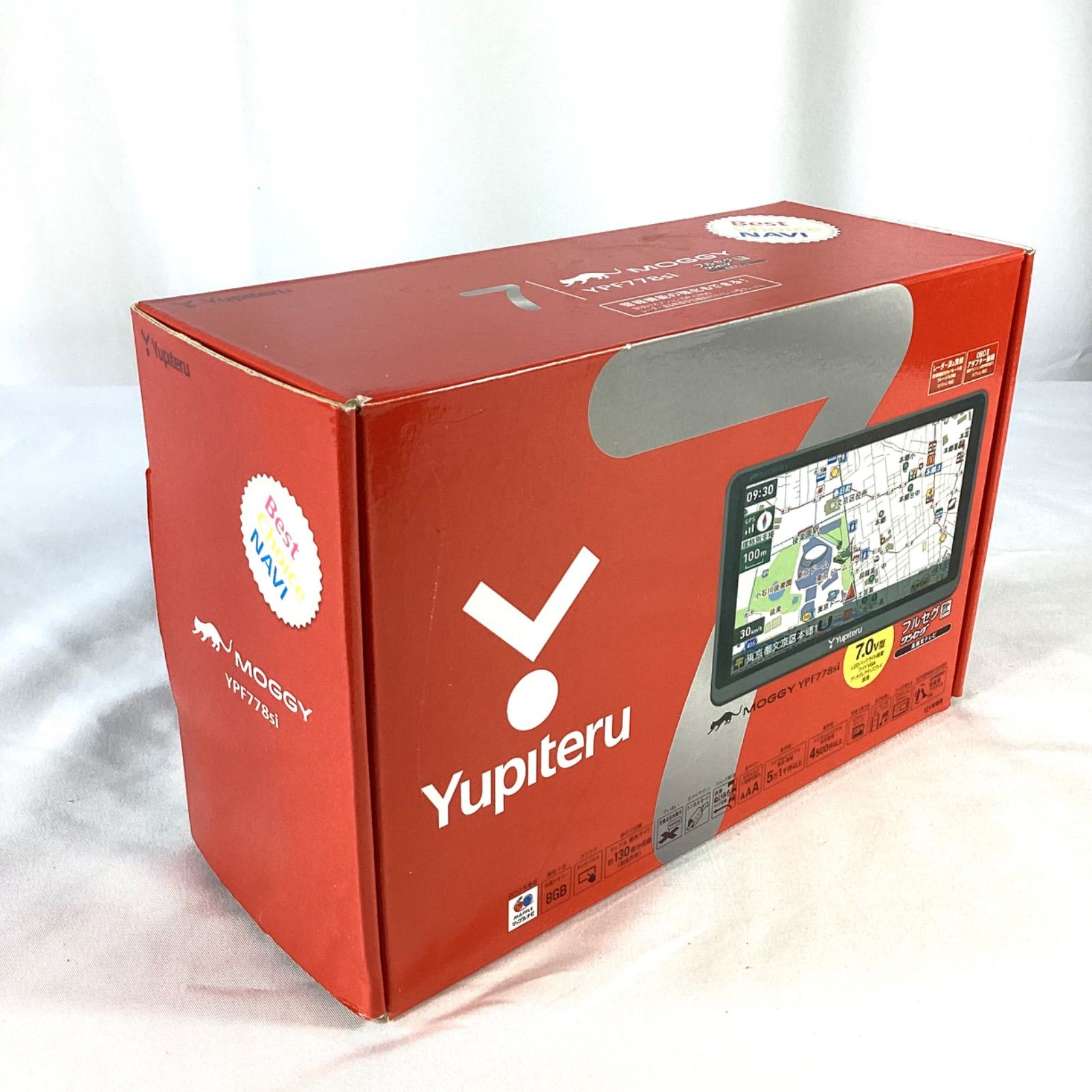 未使用品　ユピテル 7型ポータブルナビ フルセグ/ワンセグTV YPF778si Yupiteru ユピテル YPF778si 7型ポータブルナビ フルセグ/ワンセグTV