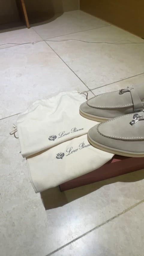  ロロ ピアーナ サマーチャームス スウェード ローファー A 760 フラットシューズ バレエシューズ パンプス