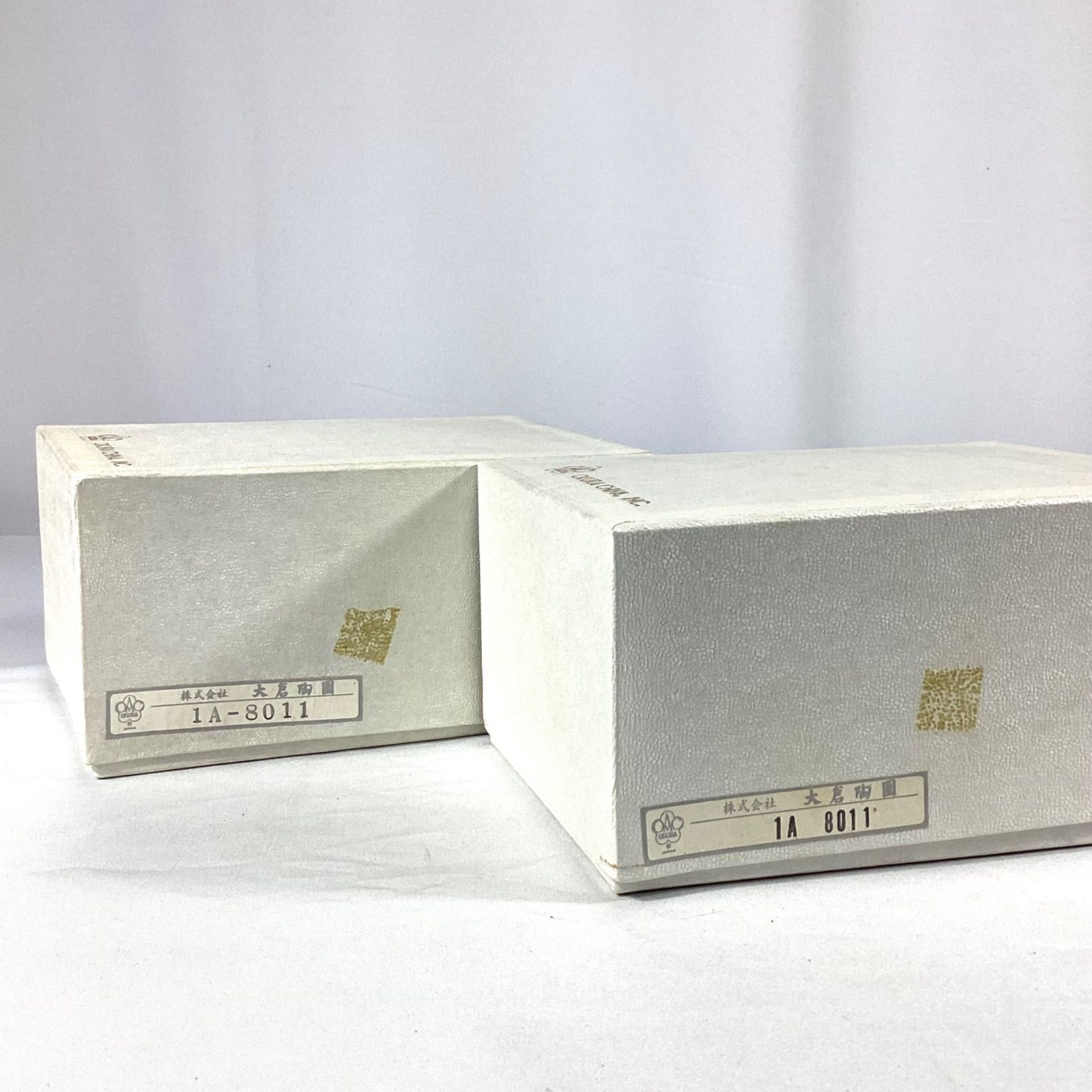 大倉 花生 オールドブルーローズ 大倉陶園 OKURA 花瓶 2個まとめ 箱