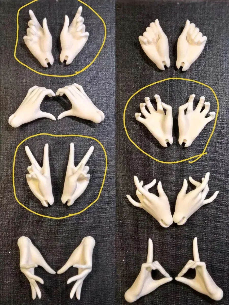 球体関節人形 ハンドパーツ laluna doll 美白