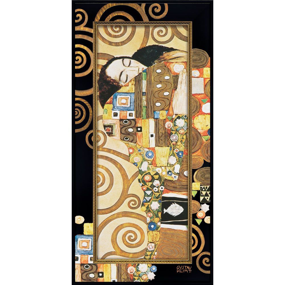 【美品】クリムトの壁掛け絵画　大型 Amazon｜象徴主義スタイルの絵画グスタフクリムトによるキスの花壁に