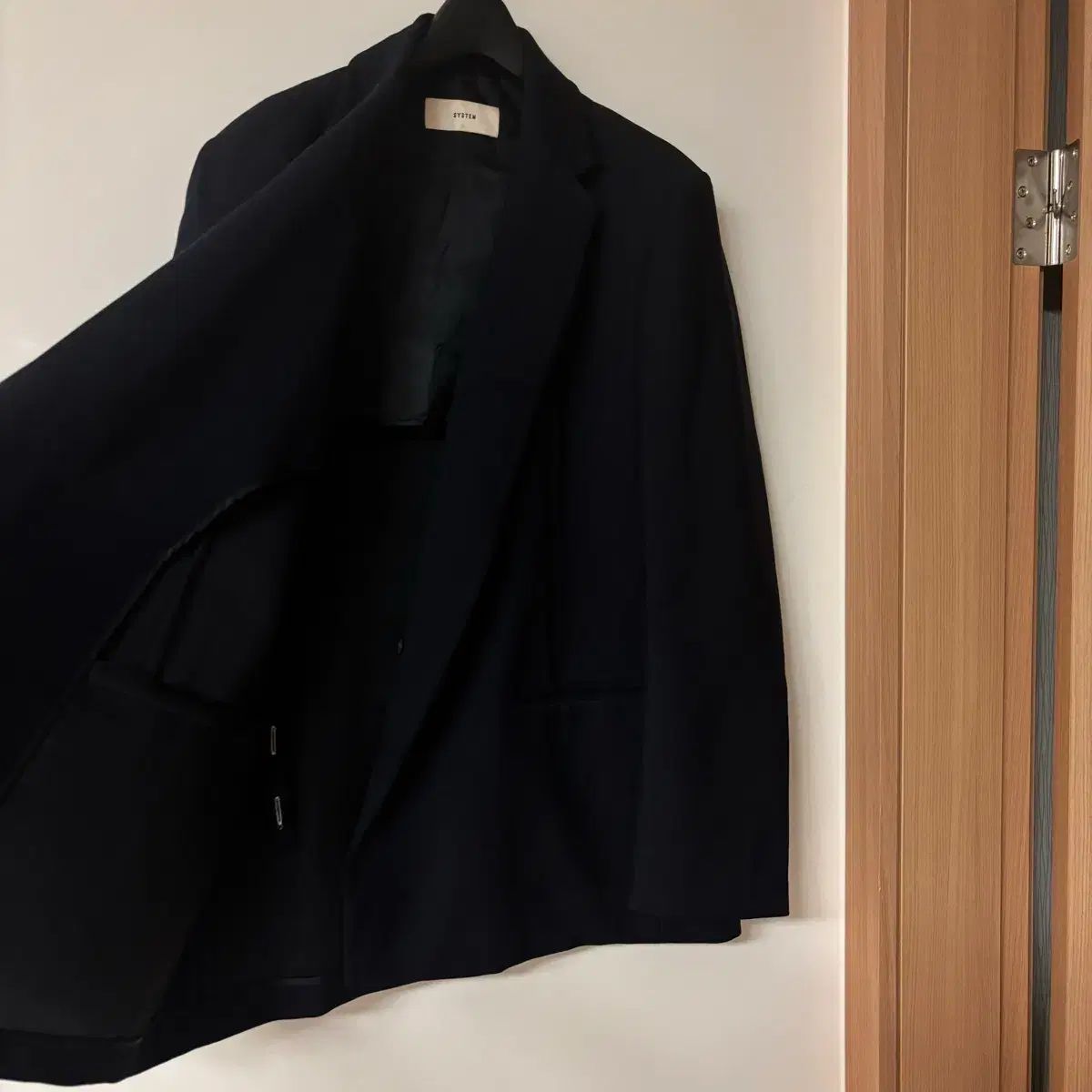 ハンサム システム ブレーザー ウール バルーン ジャケット コート 結婚式 ゲストルック マネー ルック 出勤ルック