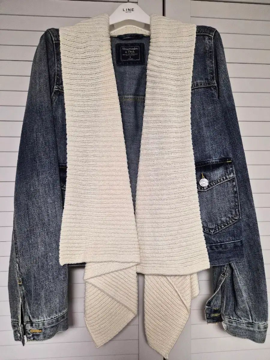  アバクロンビー ニット デニムジャケット S サイズ テーラードジャケット ジャケット アウター