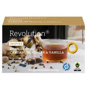 フレーバードティー レボリューション ブラックチャイ カルダモン ジンジャー＆バニラ 2019414 入数 12