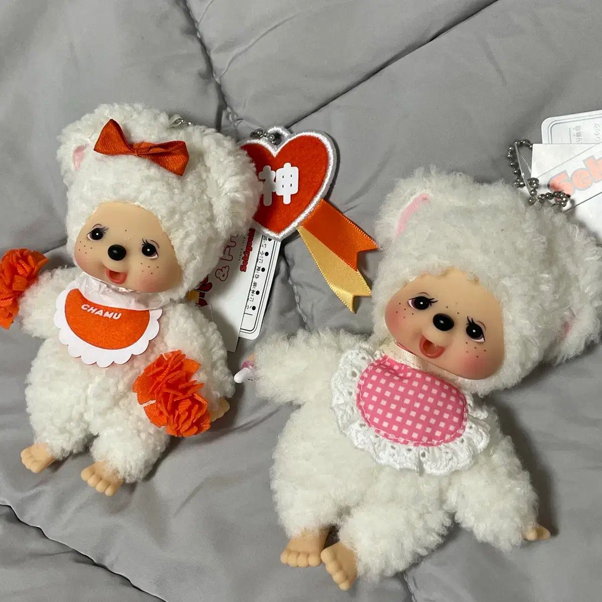 モンチッチ チャム 羊 ぬいぐるみ キーホルダー 2 set