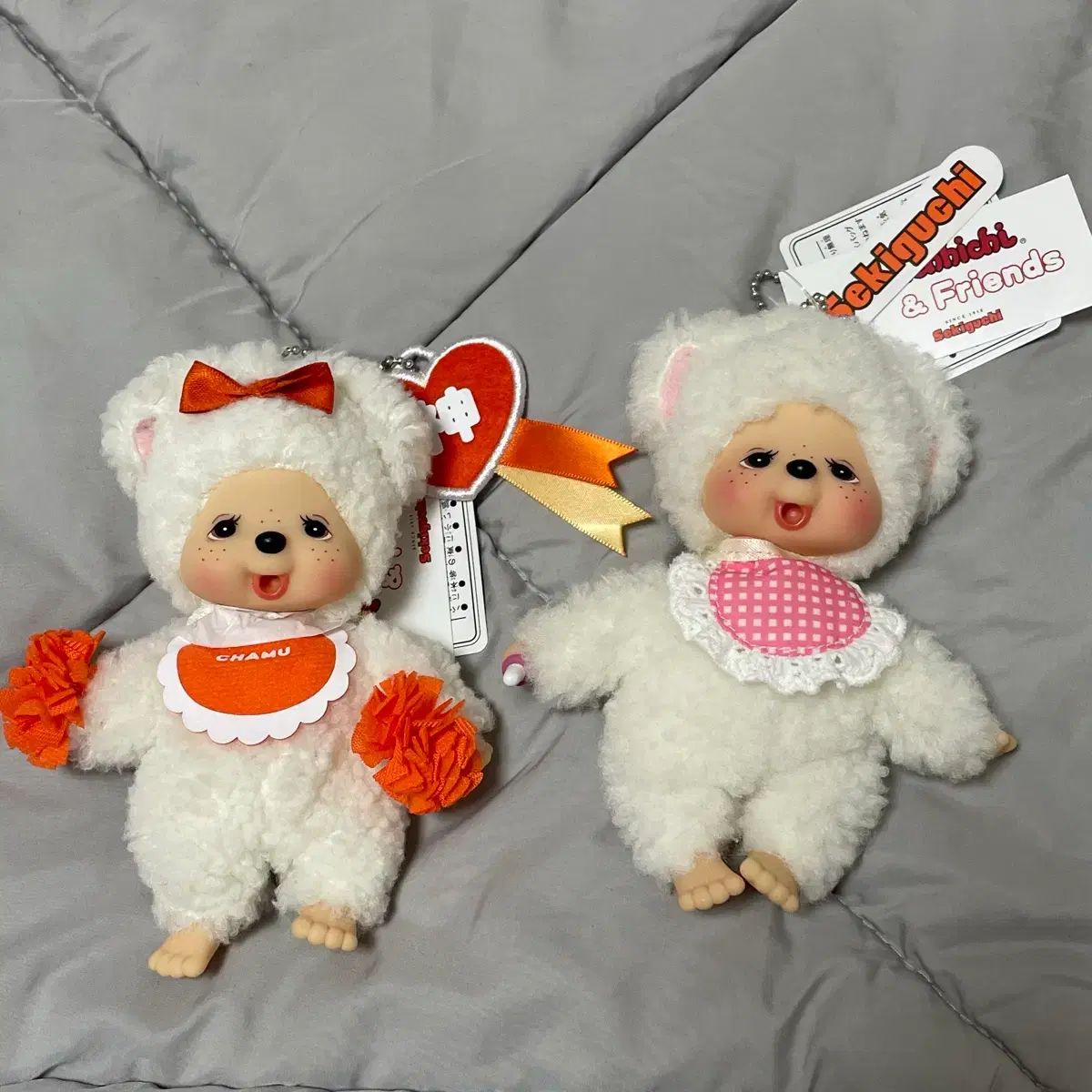 モンチッチ チャム 羊 ぬいぐるみ キーホルダー 2 set