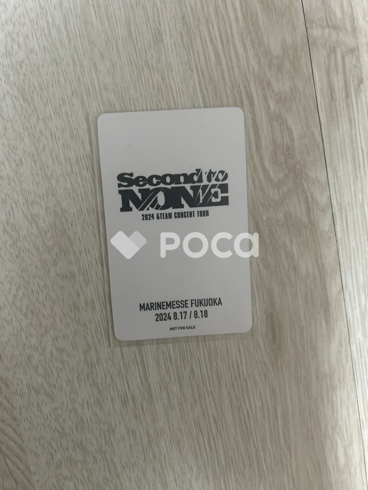 &TEAM ユウマ 2024 &TEAM CONCERT TOUR SECOND TO NONE 会場限定