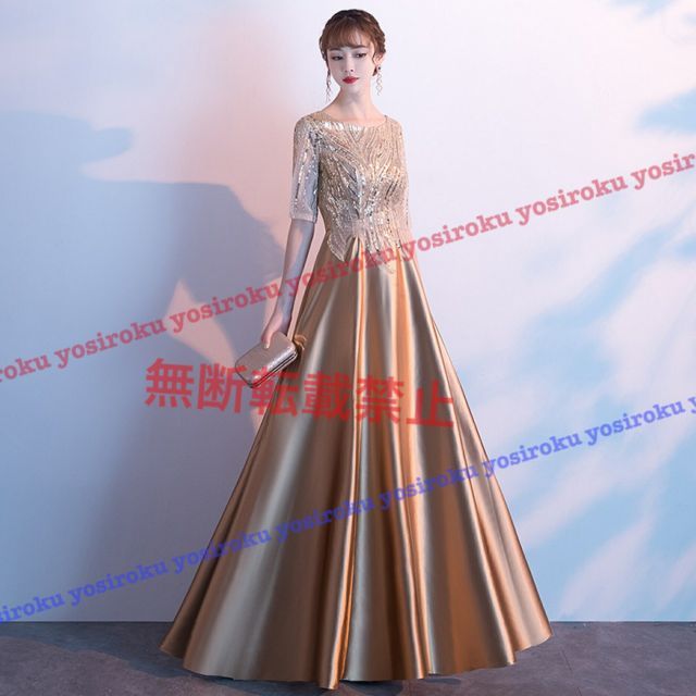 種類13：ブラック/L キラキラスパンコール刺繍ドレス (T) - メルカリ