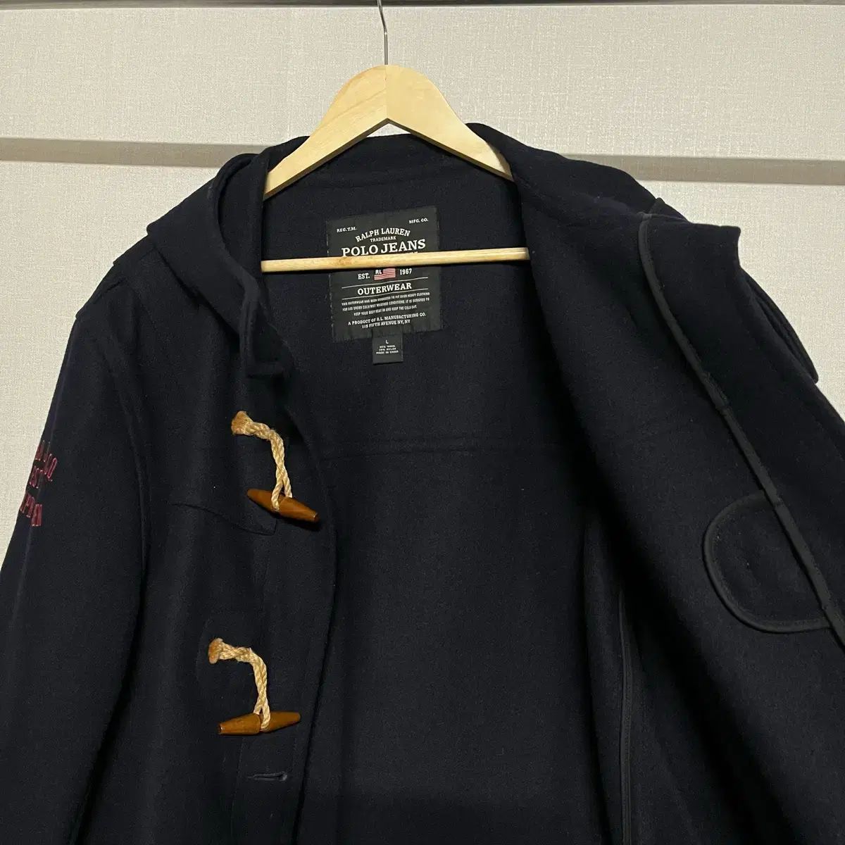 POLO RALPH LAUREN ポロラルフローレン ダッフルコート ブラック L