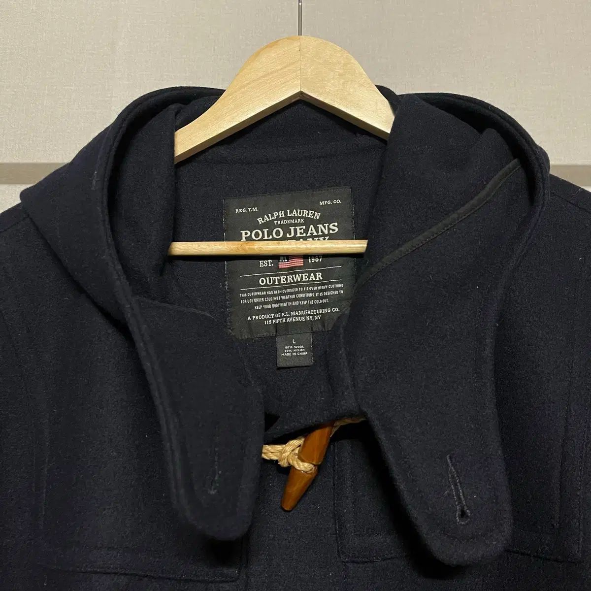 POLO RALPH LAUREN ポロラルフローレン ダッフルコート ブラック L