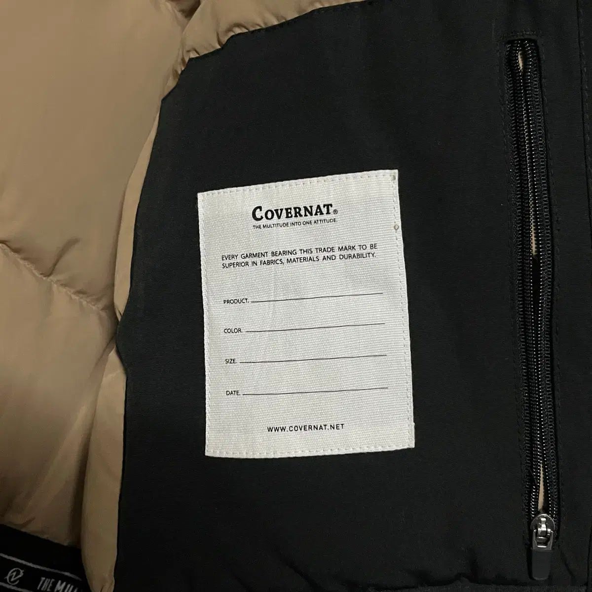 COVERNAT MUSINSA公式 | RDS カレッジボリュームフードパーカーダウン 