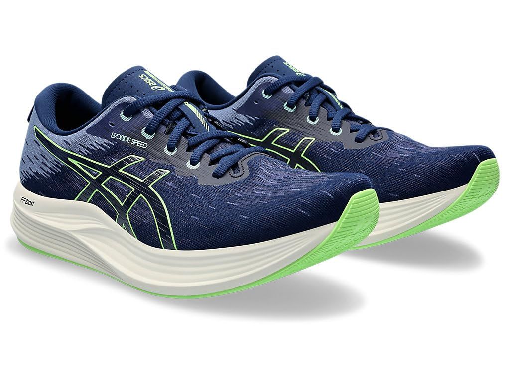  アシックス ランニングシューズ EvoRide SPEED 2 メンズ 400 ブルーエクスパンス イルミネイトミント 25.5 cm E その他 靴