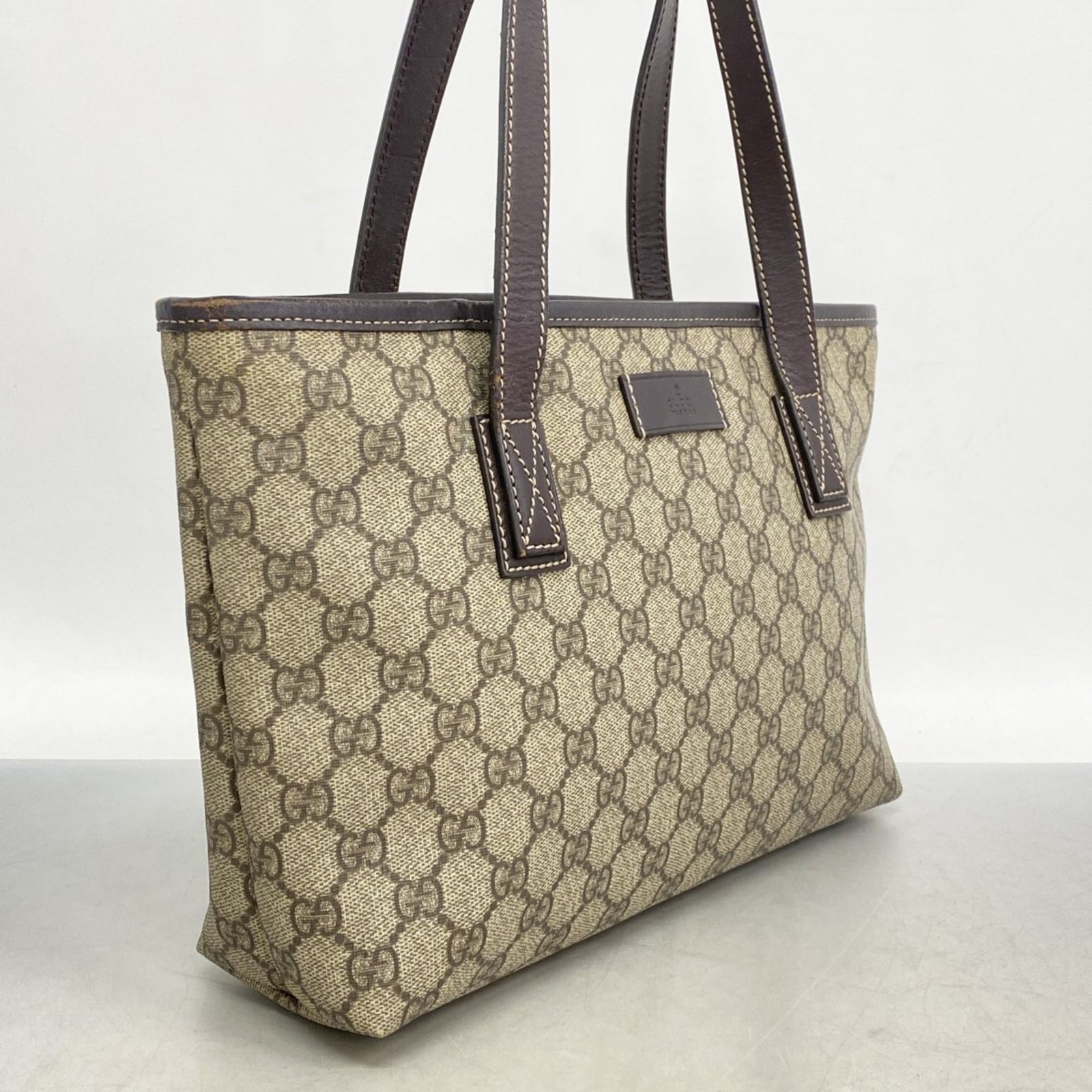 グッチ Gucci トートバッグ GGスプリーム 211138 ブラウン レディース