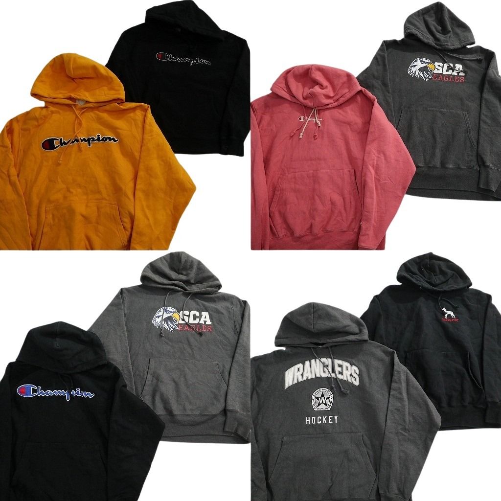 古着卸 チャンピオン Champion リバースウィーブ スウェット セット メンズ L XL カレッジ風 フーディー ND 0938